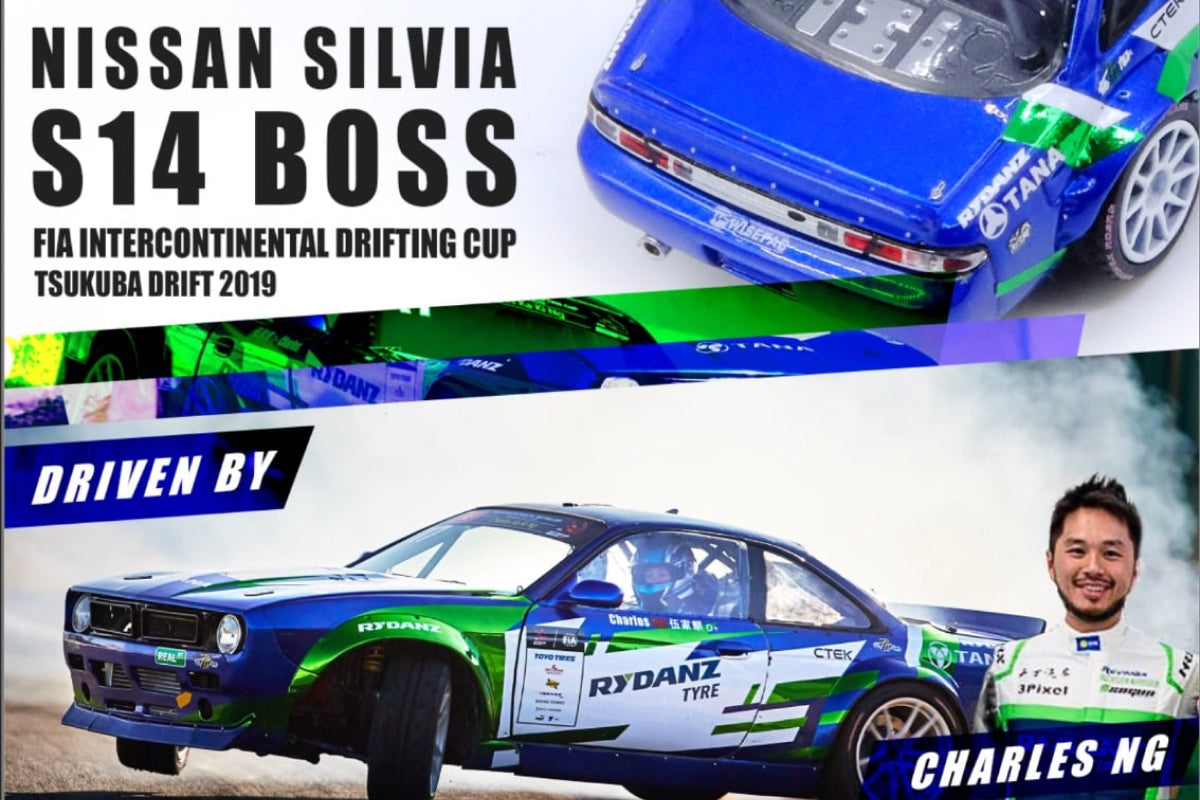 Nissan Silvia (S14) "Rocket Bunny" Boss Aero FIA Intercontinental Drifting Cup 2019 Charles NG