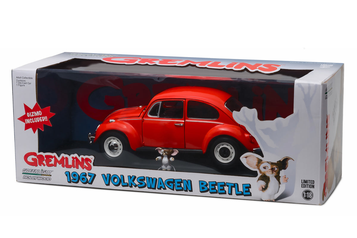 1:18 - Gremlins / 1967 Volkswagen Beetle with Gizmo Figure