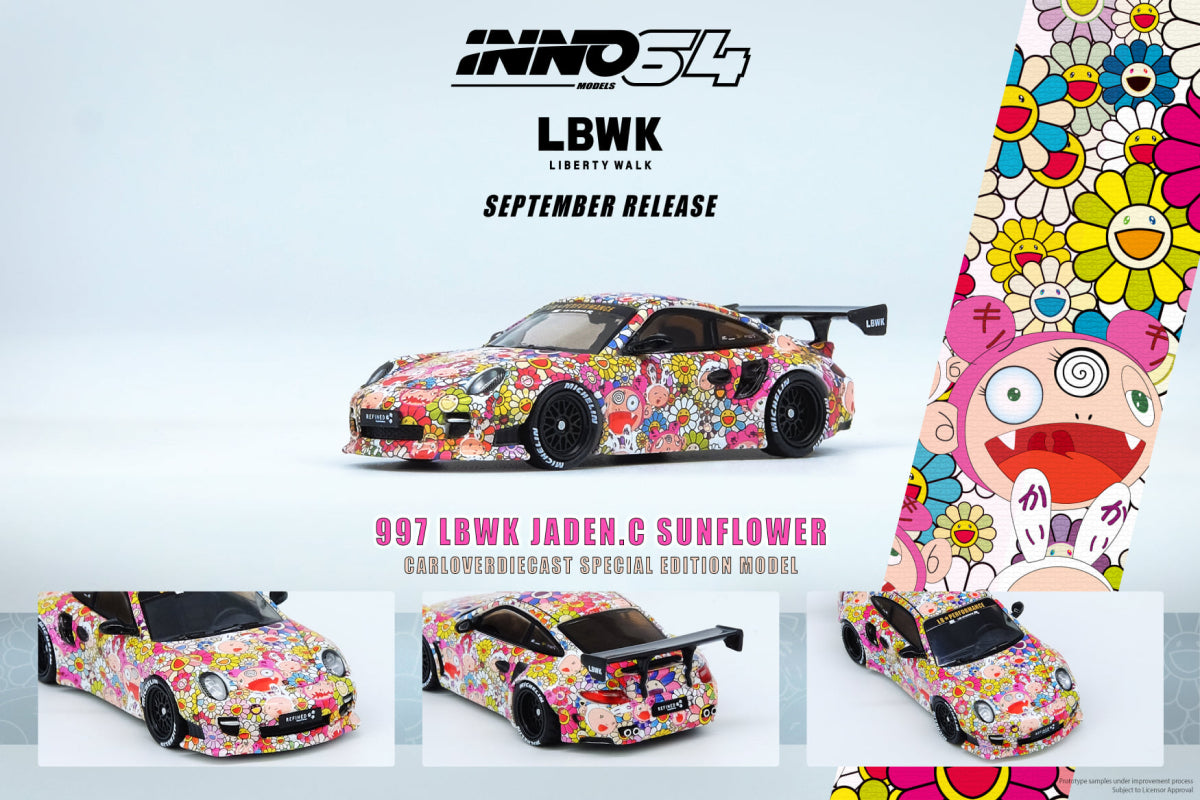 Porsche 911 997 LBWK Kaikai Kiki Takashi Murakami Sunflower with