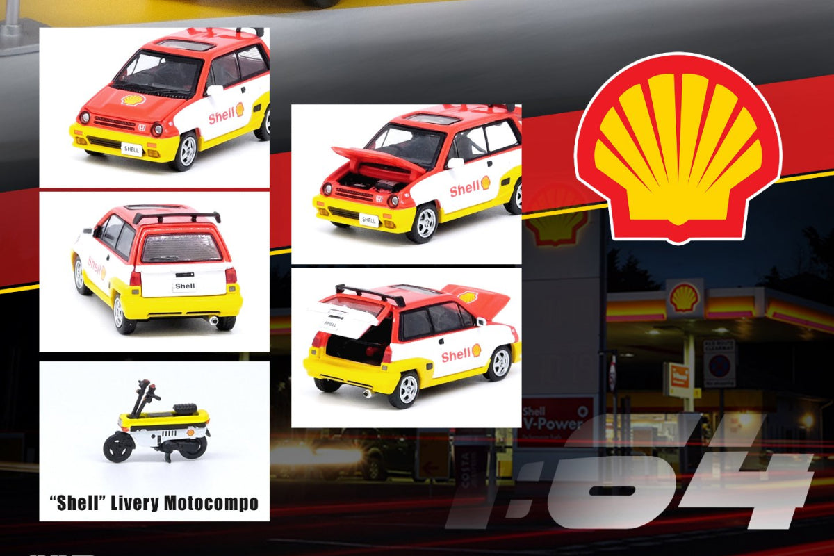 Honda City Turbo II with Motocompo - Shell