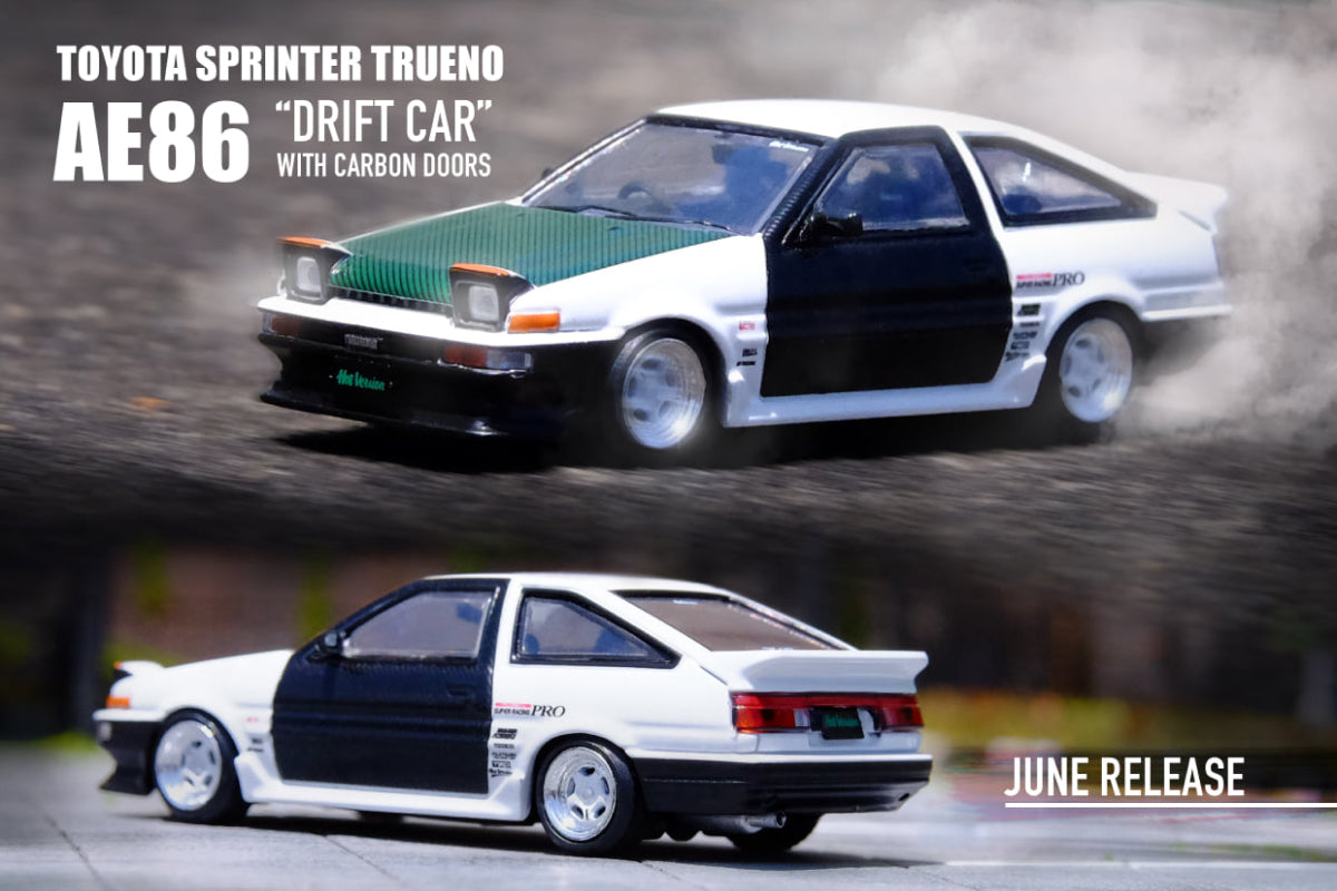 Toyota Sprinter Trueno AE86 with Carbon Doors