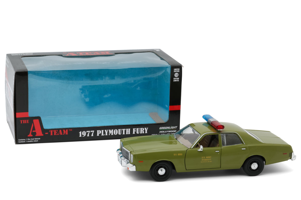 [Damaged] 1:24 - The A-Team / 1977 Plymouth Fury U.S. Army Police
