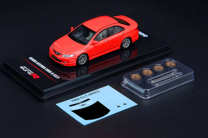 Honda Accord Euro-R (CL7) Milano Red with extra wheels and decals