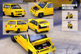 Honda City Turbo II with Motocompo (Yellow)