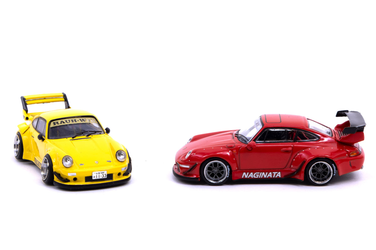 1:64 AL13 Wheels DC 003 Chrome/Gun metal - Designed for RWB Models