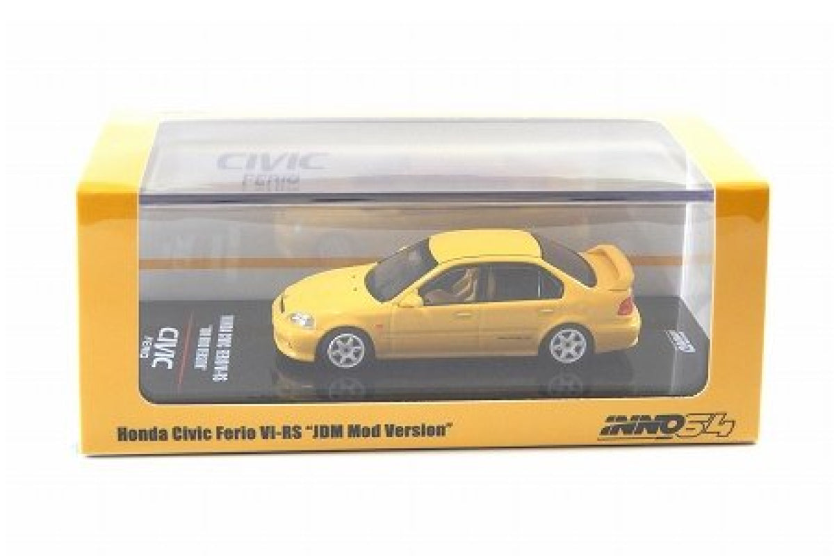 1995 Honda Civic Ferio Vi-RS JDM Mod. Version with extra Spoon Sports of wheels and decals (Phoenix Yellow)