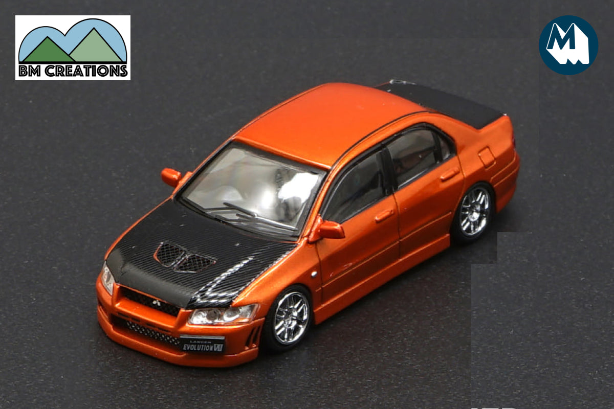 ミニカー Mitsubishi Lancer Evolution VII Optiona Mitsubishi Lancer Evolution VII (Custom Orange) – Modelmatic