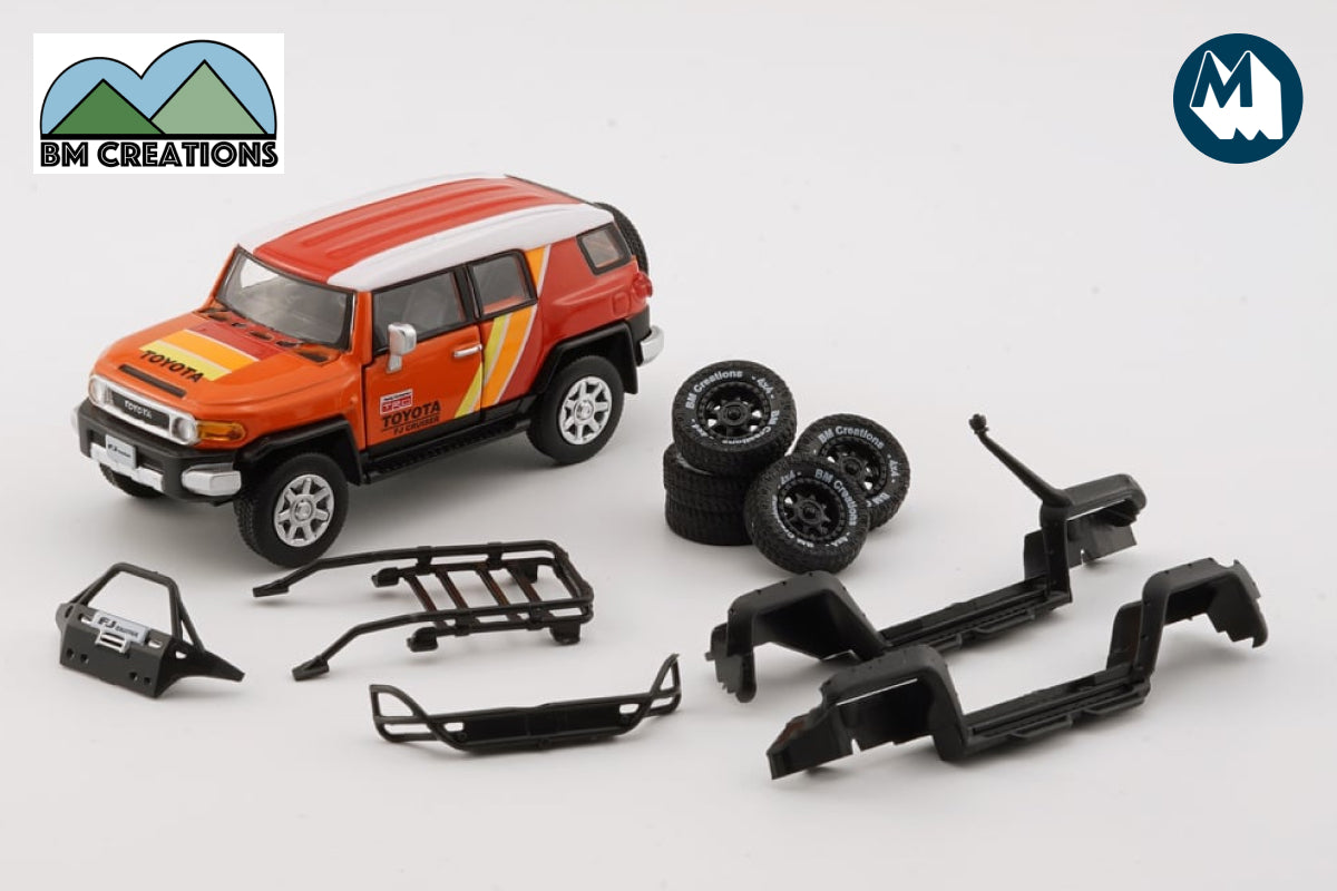 Toyota FJ Cruiser with stickers and accessories (Orange)