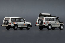 Mitsubishi 1st Gen Pajero 1983 with accessories and decals (White with stripe)