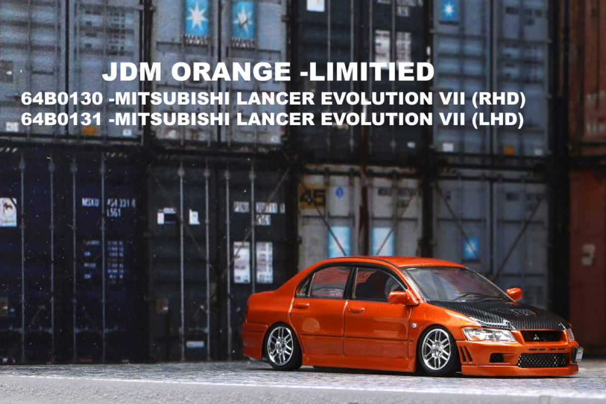 Mitsubishi Lancer Evolution VII (Custom Orange) – Modelmatic