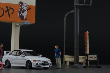 Mitsubishi Lancer Evolution IV ID with figure (White)
