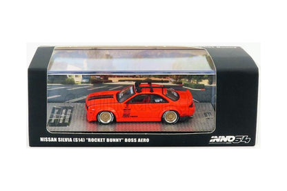 Nissan Silvia S14 Rocket Bunny Boss Aero with Roof Rack and Bicycles