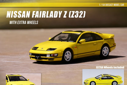 Nissan Fairlady Z Z32 with extra wheels (Yellow Pearlglow)