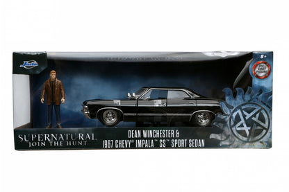 1:24 - Supernatural / 1967 Chevy Impala SS Sport Sedan with Dean Winchester Figure
