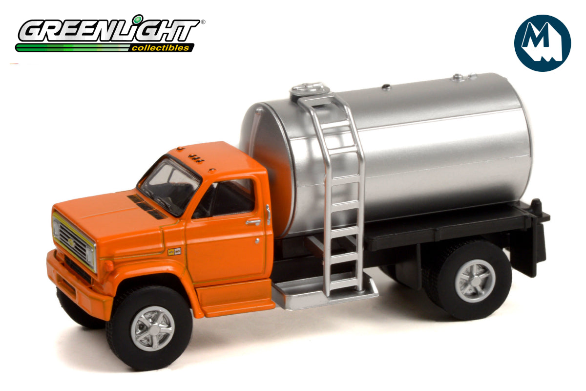 1982 Chevrolet C-60 Fertilizer Truck - Orange Cab with Silver Tank