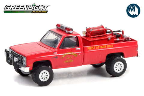 1986 Chevrolet C20 Custom Deluxe - Lawrenceburg, Indiana Fire Department First Attack Unit with Fire Equipment, Hose and Tank