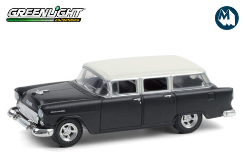 1955 Chevrolet Two-Ten Townsman (Flat Black and India Ivory)
