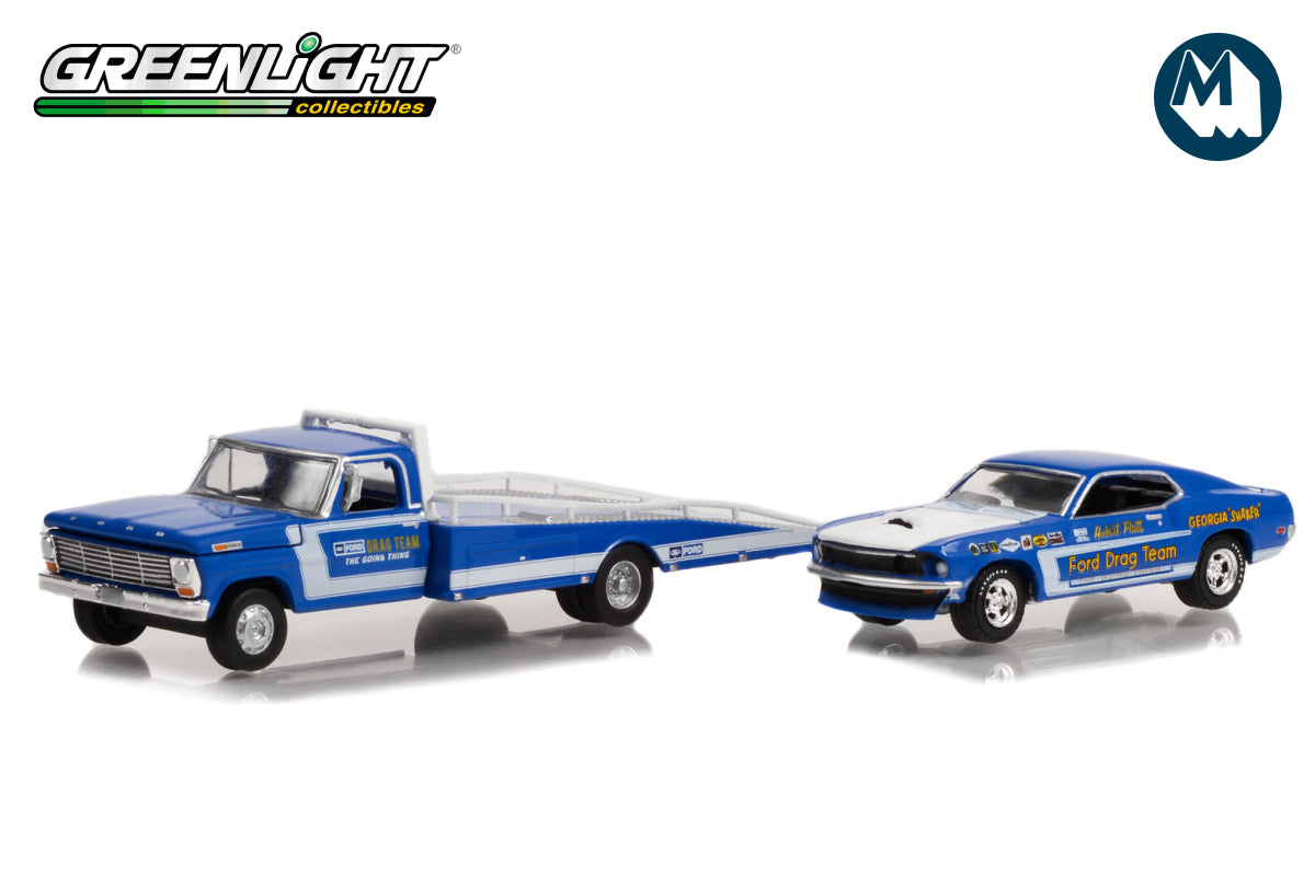 1969 Ford F-350 Ramp Truck with 1969 Ford Mustang Ford Drag Team ‘The Going Thing’ - Hubert Platt’s 'Georgia Shaker'