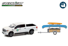 2019 Nissan Titan XD Pro-4X “Whitewater Canoe Rental” with Canoe Trailer with Canoe Rack, Canoe and Kayak