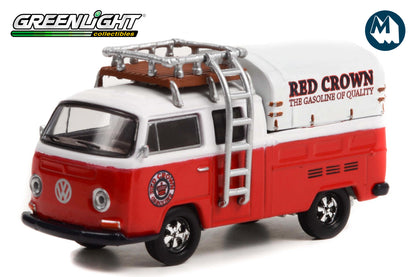 1969 Volkswagen Type 2 Double Cab Pickup with Roof Rack and Canopy - Red Crown Gasoline