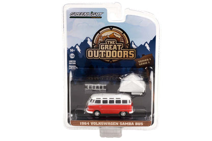 1964 Volkswagen Samba Bus with Camp'otel Cartop Sleeper Tent