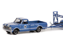 1968 Chevrolet C-10 and 1967 Chevrolet Trans Am Camaro - Dana Chevrolet #56 on Tandem Car Trailer