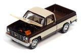 1977 Chevy Bonanza C10 Fleetside (Brown Poly w/Cream & Hood Stripes)