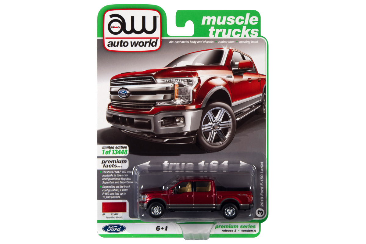 2019 Ford F-150 (Ruby Red Metallic w/Magnetic Lower Body Color)