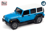 2018 Jeep Wrangler JK Unlimited Sport (Chief Blue w/White Roof & White Side Stripes)