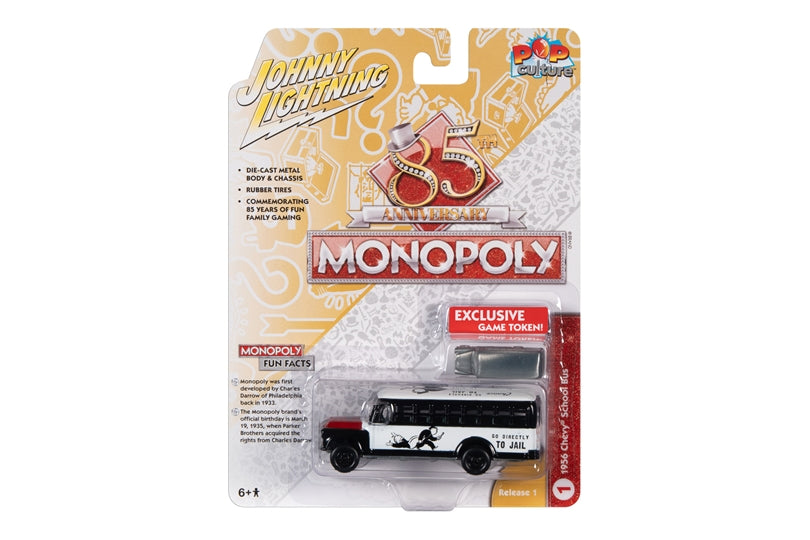 Chevrolet School Bus & Token / Monopoly