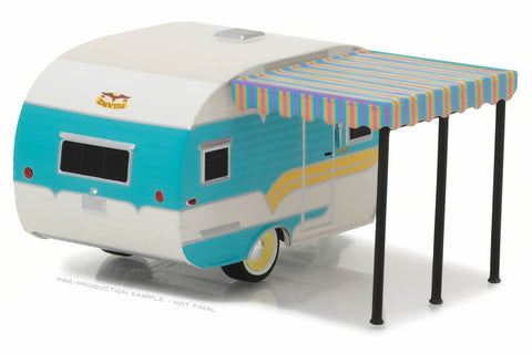 1958 Catolac DeVille Travel Trailer (White and Teal)