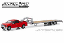 2017 Ford F-150 in Red and Gooseneck Trailer in Silver