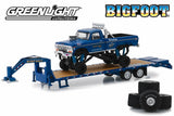 Bigfoot #1 The Original Monster Truck (1979) - 1974 Ford F-250 Monster Truck on Gooseneck Trailer with Regular and Replacement 66" Tyres
