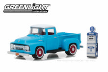 1954 Ford F-100 with Vintage Ford Motor Company Gas Pump