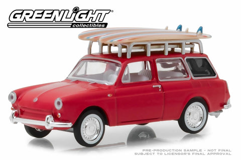 1962 Volkswagen Type 3 Squareback with Roof Rack and Surfboards