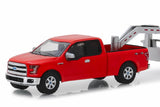 2017 Ford F-150 in Red and Gooseneck Trailer in Silver