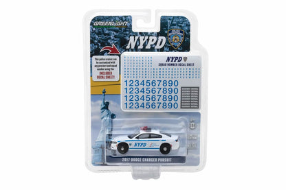 2011 Ford Crown Victoria Police New York City Police Dept (NYPD) Auxiliary with NYPD Squad Number Decal Sheet