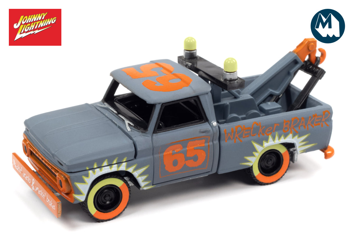 1965 Chevy Truck Tow Truck / Demolition Derby ( Flat Smoke Blue-Gray)