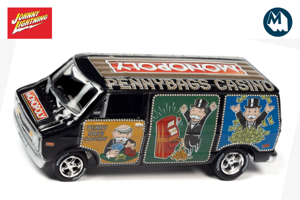 1976 Dodge Van Casino Van with Atlantic City Plate / Monopoly (Gambling Graphics)