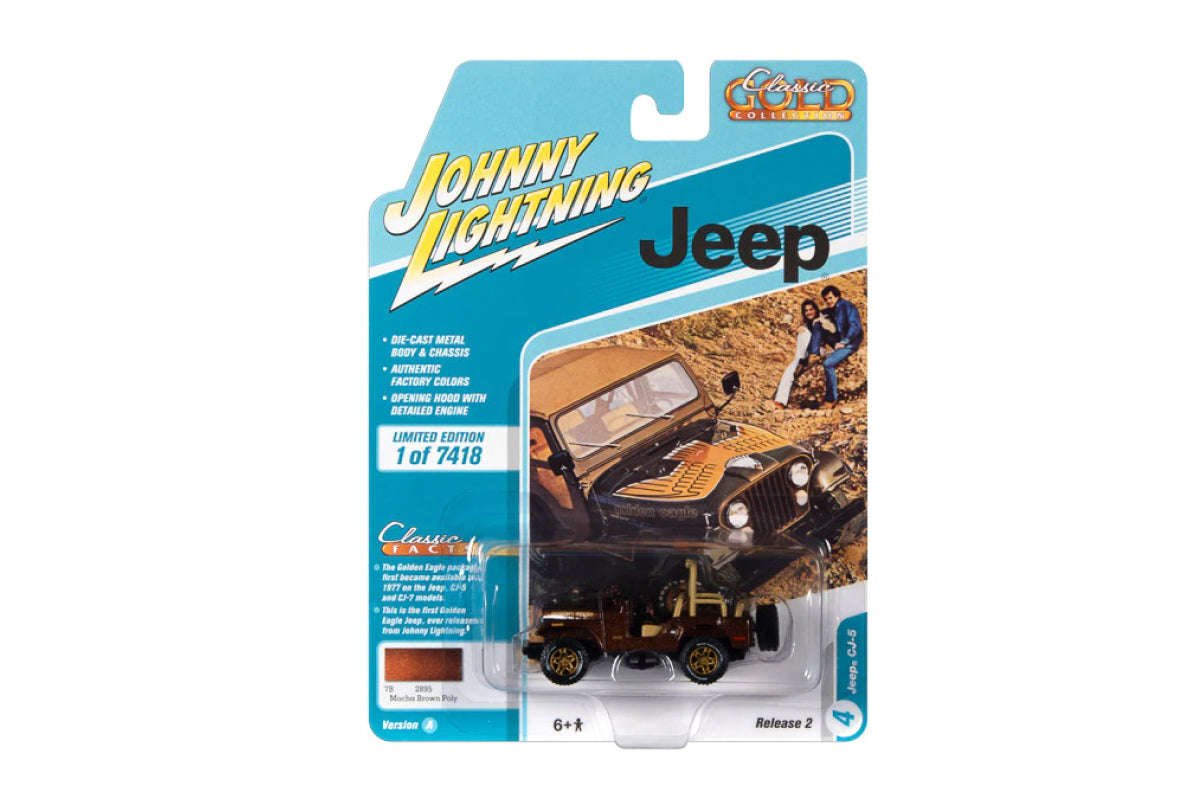 Jeep CJ-5 (Dark Brown Poly with Golden Eagle Graphics)