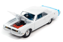 1970 Dodge Dart Swinger (White with Rear Light Blue Stripe)