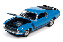 1970 Ford Mustang Boss 302 (Grabber Blue w/BOSS 302 Black Side Stripes & Hood Stripes)
