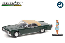 1965 Lincoln Continental Convertible with Woman in a Dress - Spanish Moss