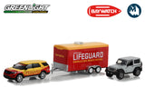 Baywatch / 2016 Ford Explorer Emerald Bay Beach Patrol Lifeguard with 2013 Jeep Wrangler Rubicon in Enclosed Car Hauler