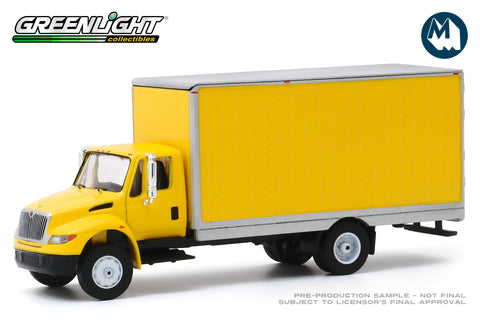 2013 International Durastar Box Van - Yellow with Silver Trim