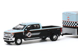 2019 Ford F-350 Dually and 2019 Ford Shelby GT350R Gulf Oil with Enclosed Gulf Oil Car Hauler