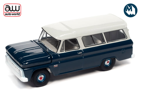 1966 Chevrolet Suburban (Dark Blue Body w/White Roof)