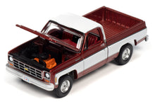 1977 Chevy Cheyenne C10 Fleetside (Dark Red Poly w/White)