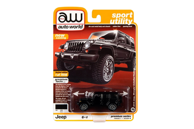 2018 Jeep Wrangler (Gloss Black with Flat Black)