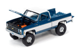 1978 Chevrolet K10 Silverado Fleetside (Bright Blue Iridescent with White Sides & Roof)